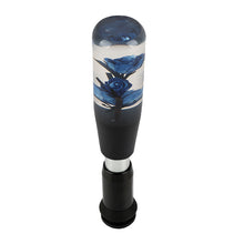 Load image into Gallery viewer, Brand New Universal JDM Crystal Rose Flowers Blue Head Automatic Car Gear Shift Knob shifter