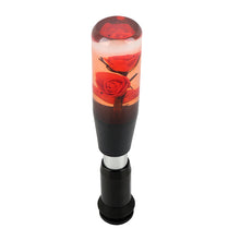 Load image into Gallery viewer, Brand New Universal JDM Crystal Rose Flowers Red Head Automatic Car Gear Shift Knob shifter