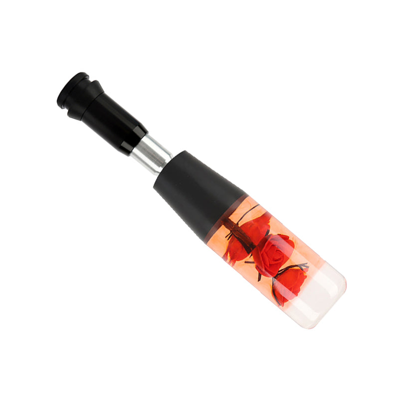 Brand New Universal JDM Crystal Rose Flowers Red Head Automatic Car Gear Shift Knob shifter