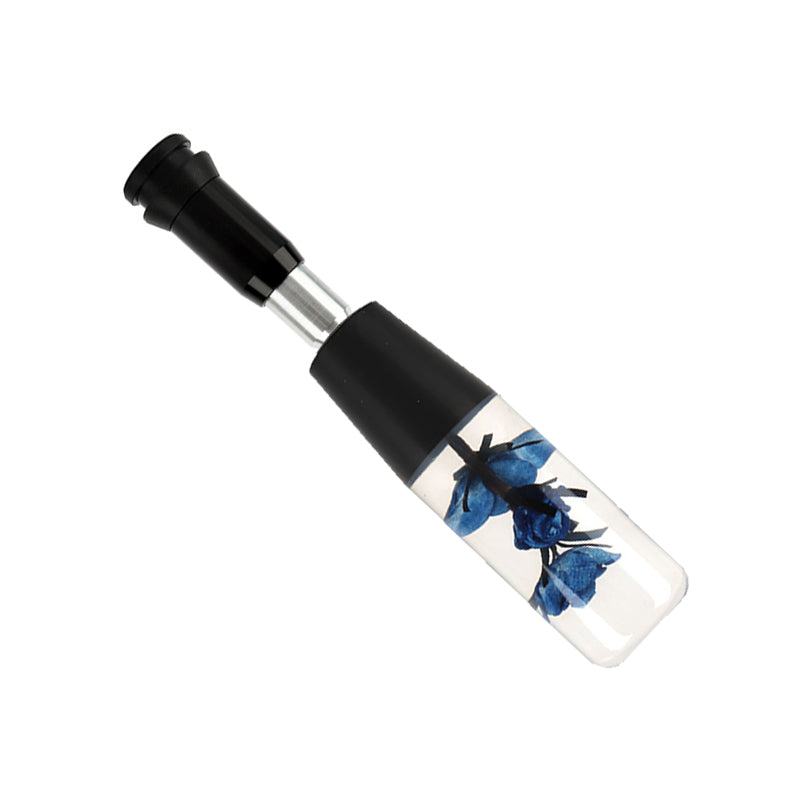 Brand New Universal JDM Crystal Rose Flowers Blue Head Automatic Car Gear Shift Knob shifter