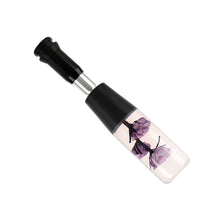 Load image into Gallery viewer, Brand New Universal JDM Crystal Rose Flowers Purple Head Automatic Car Gear Shift Knob shifter