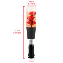 Load image into Gallery viewer, Brand New Universal JDM Crystal Rose Flowers Red Head Automatic Car Gear Shift Knob shifter