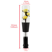 Load image into Gallery viewer, Brand New Universal JDM Crystal Rose Flowers Yellow Head Automatic Car Gear Shift Knob shifter