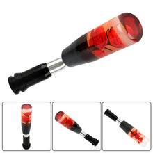 Load image into Gallery viewer, Brand New Universal JDM Crystal Rose Flowers Red Head Automatic Car Gear Shift Knob shifter