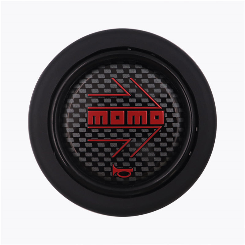 Brand New Universal Momo Car Horn Button Black Steering Wheel Center Cap W/Packaging