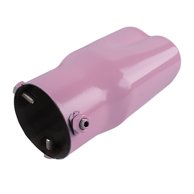 Brand New Universal Pink Heart Shaped Stainless Steel Car Exhaust Pipe  Muffler Tip Trim Staight