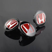 Load image into Gallery viewer, BRAND NEW 4PCS JDM RED H HONDA WHEEL RIM CENTER CAPS HUBS COVER 69MM (2 3/4") FOR ACCORD PILOT CIVIC