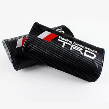 Brand New 2PCS JDM TRD Carbon Fiber Embroidery Car Seat Neck