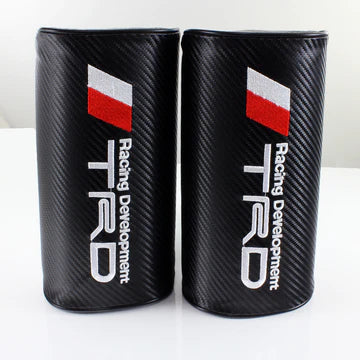 thumbnail image 2 of 4-Piece Carbon Fiber Look Car Seat Neck Cushion & Shoulder Pad Set | Universal Fit 2 of 3