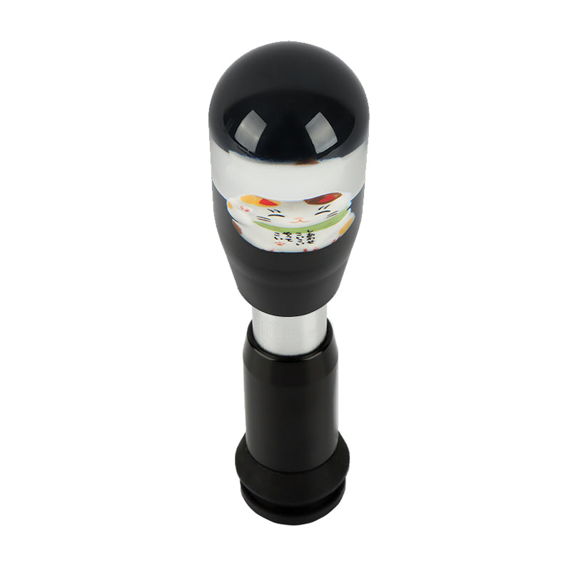 Brand New Universal JDM Fortune Cat Crystal Automatic Car Gear Shift Knob Shifter