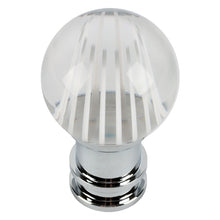 Load image into Gallery viewer, Brand New Universal Jdm Round Ball Crystal Clear White Stripes Manual Car Racing Gear Shift Knob Shifter M12 M10 M8