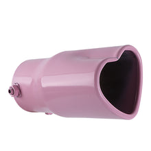 Load image into Gallery viewer, Brand New Universal Pink Heart Shaped Stainless Steel Car Exhaust Pipe Muffler Tip Trim Staight
