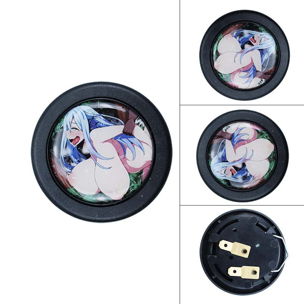 JDM Anime Car Modified Steering Wheel Horn Switch Button Center Cap Anime  Culture Car Interior Parts For Universal - AliExpress
