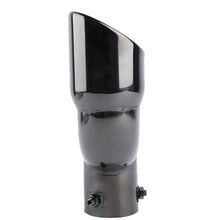 Load image into Gallery viewer, Brand New Universal Dual Gunmetal Round Shaped Stainless Steel Car Exhaust Pipe Muffler Tip Trim Straight