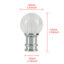 Load image into Gallery viewer, Brand New Universal Jdm Round Ball Crystal Clear White Stripes Manual Car Racing Gear Shift Knob Shifter M12 M10 M8