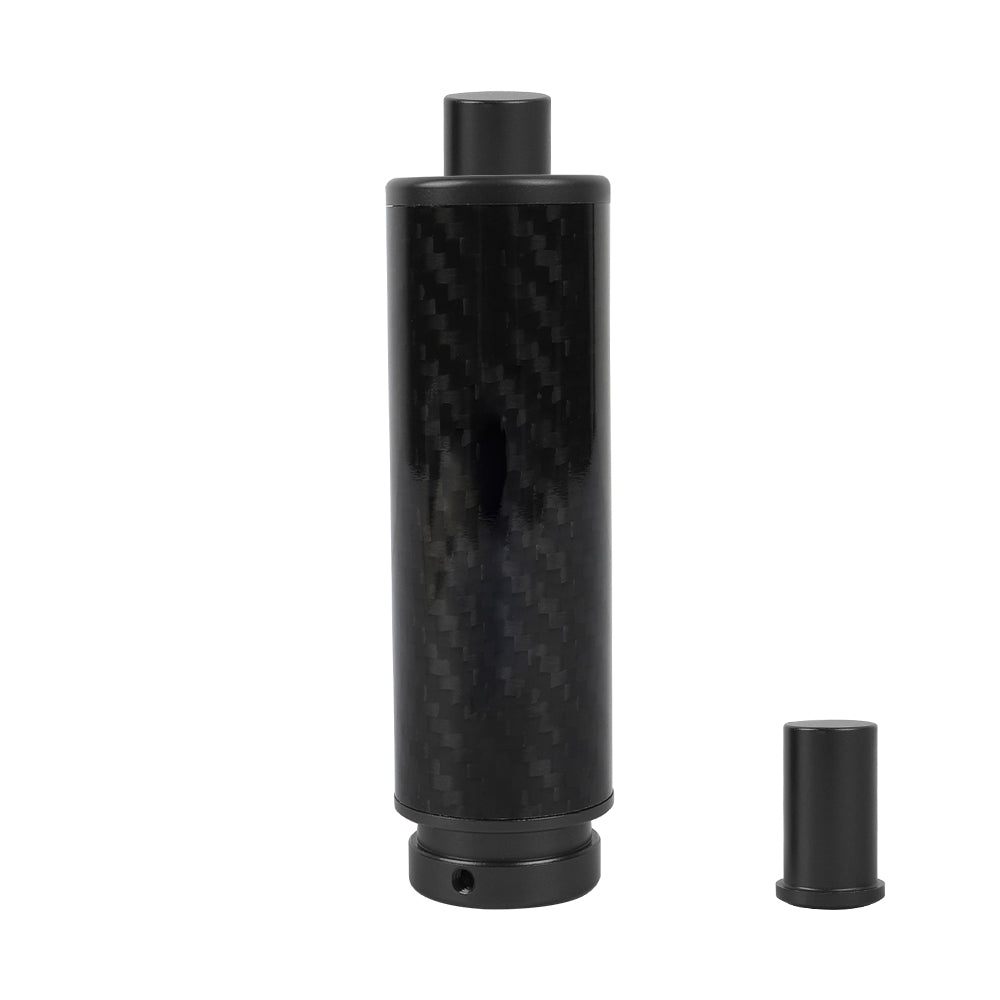 BRAND NEW UNIVERSAL 1PCS JDM Real Carbon Fiber Car Aluminum Black Handle Hand Brake Sleeve Protector Fitment Cover