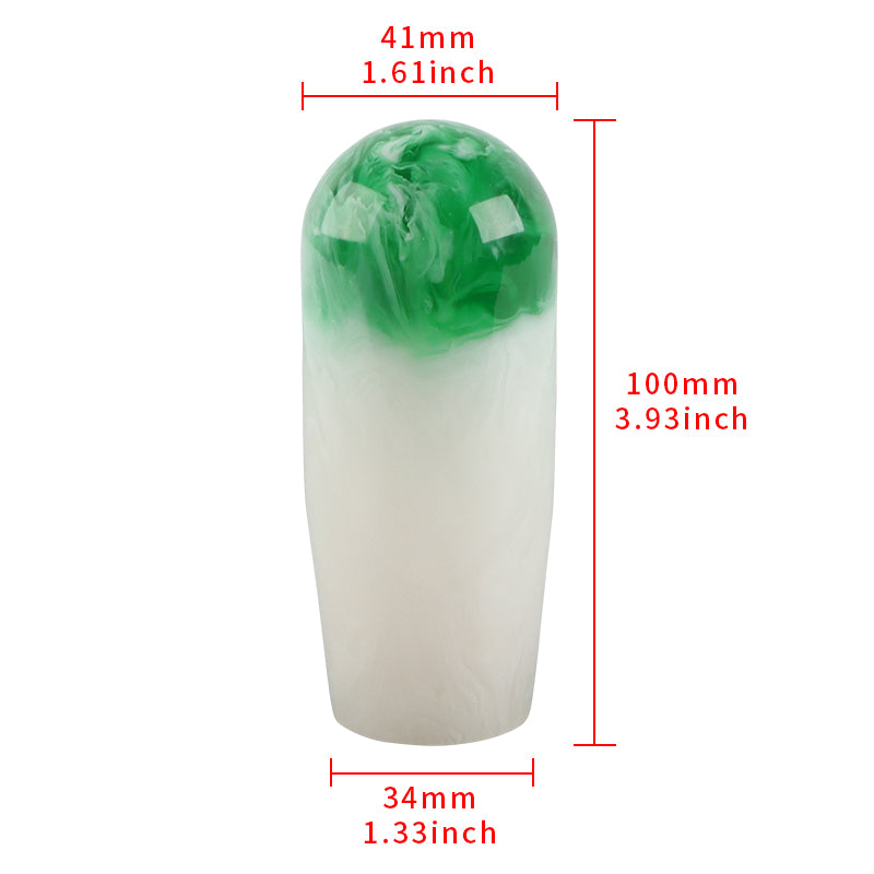 Brand New JDM Universal JDM Green 10CM Marble Style Stick Manual Gear Shift Knob Shifter M8 M10 M12