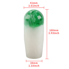 Load image into Gallery viewer, Brand New JDM Universal JDM Green 10CM Marble Style Stick Manual Gear Shift Knob Shifter M8 M10 M12
