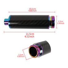 Load image into Gallery viewer, BRAND NEW UNIVERSAL 1PCS JDM Real Carbon Fiber Car Aluminum Neo Chrome Handle Hand Brake Sleeve Protector Fitment Cover