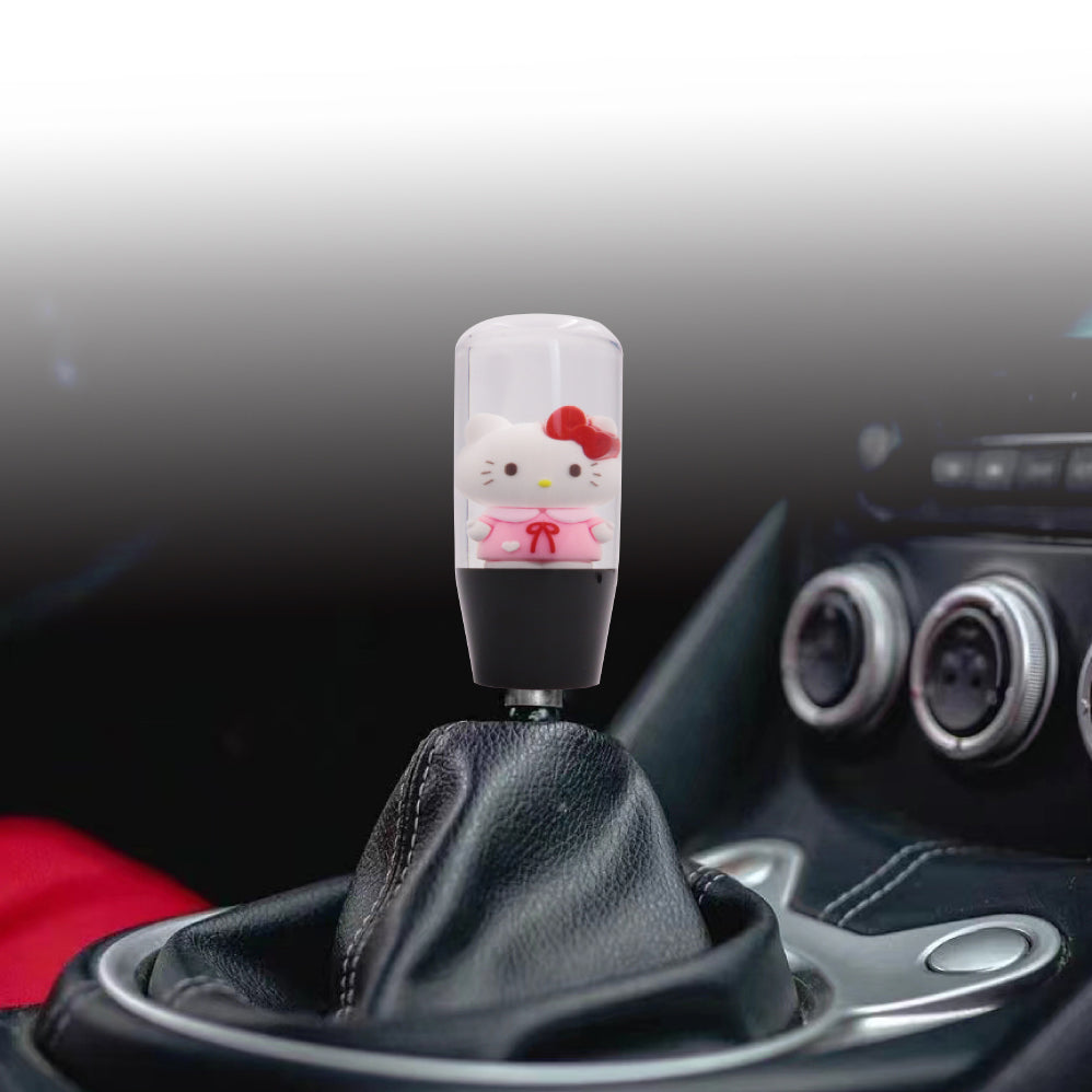 manual gear stick Brand New Universal Hello Kitty Character Crystal Clear Stick Car Manu – JK Racing Inc