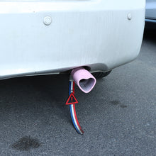 Load image into Gallery viewer, Brand New Universal Pink Heart Shaped Stainless Steel Car Exhaust Pipe Muffler Tip Trim Staight