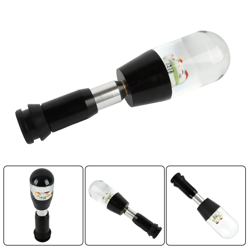 Brand New Universal JDM Fortune Cat Crystal Automatic Car Gear Shift Knob Shifter
