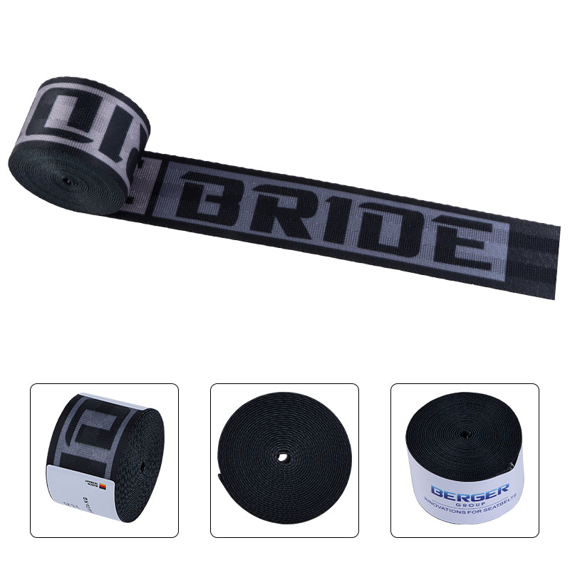 Brand New Bride 3.6M Harness 3 Point Auto Car Front Safety Retractable Seat Belt
