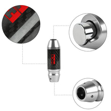 Load image into Gallery viewer, Brand New HKS Universal Real Carbon Fiber Silver Aluminum Automatic Transmission Racing Gear Shift Knob