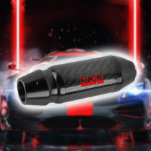 Load image into Gallery viewer, Brand New HKS Universal Real Carbon Fiber Black Aluminum Automatic Transmission Racing Gear Shift Knob