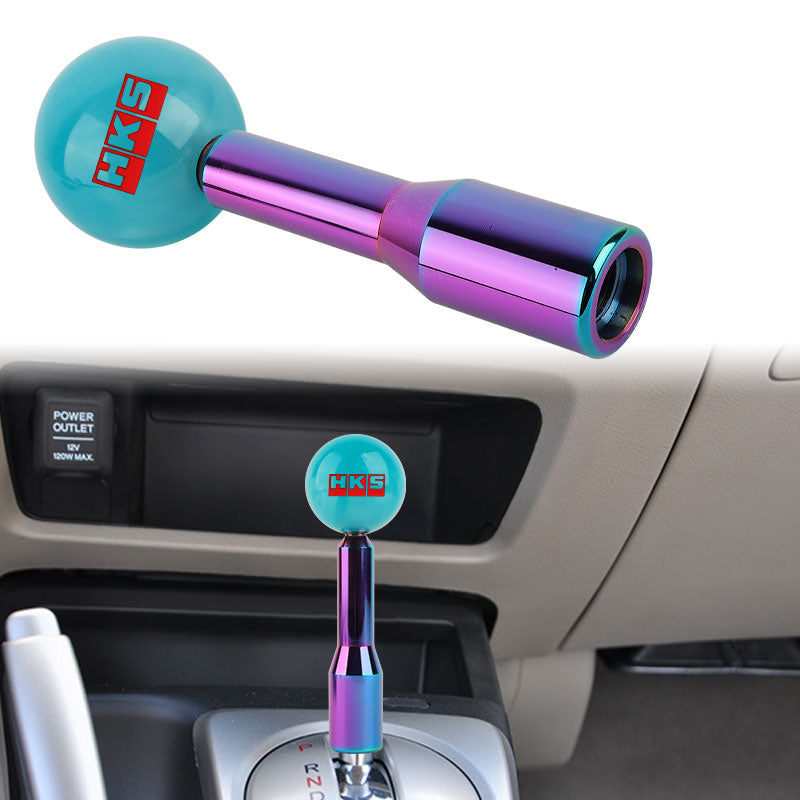 gear shift extension Brand New Universal HKS Pearl Teal Ball Manual Gear Stick Shift Knob M – JK Racing Inc