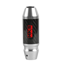 Load image into Gallery viewer, Brand New HKS Universal Real Carbon Fiber Silver Aluminum Automatic Transmission Racing Gear Shift Knob
