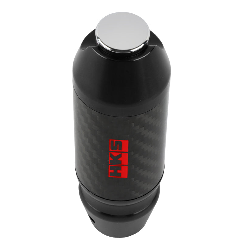 Brand New HKS Universal Real Carbon Fiber Black Aluminum Automatic Transmission Racing Gear Shift Knob