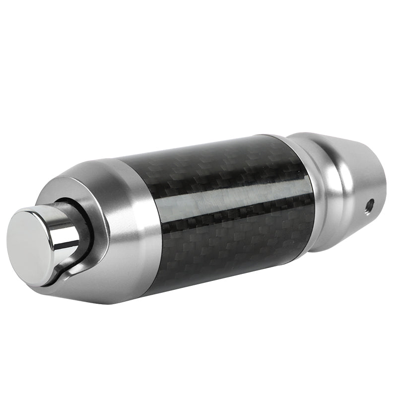 Brand New HKS Universal Real Carbon Fiber Silver Aluminum Automatic Transmission Racing Gear Shift Knob