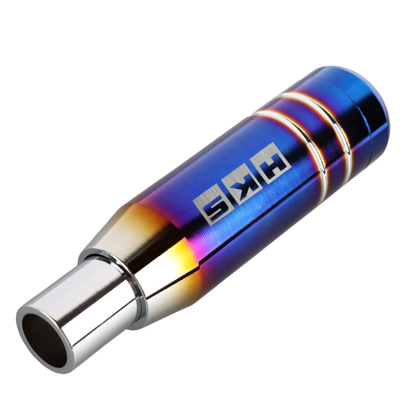 Brand New Universal JDM 13CM HKS Aluminum Burnt Blue Automatic Gear Stick Shift Knob Lever Shifter