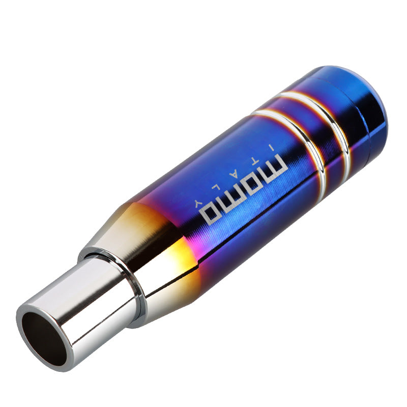 Brand New Universal JDM 13CM Momo Aluminum Burnt Blue Automatic Gear Stick Shift Knob Lever Shifter