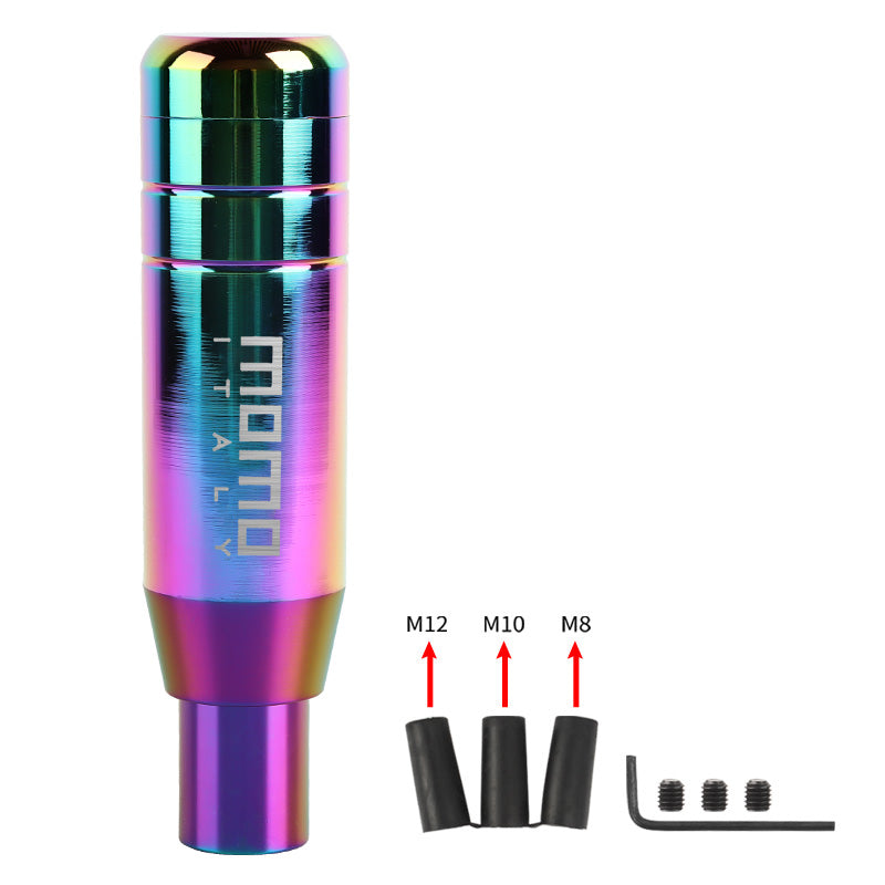 Brand New Universal JDM 13CM Momo Aluminum Neo Chrome Automatic Gear Stick Shift Knob Lever Shifter