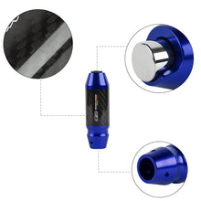 Load image into Gallery viewer, Brand New Mugen Universal Real Carbon Fiber Blue Aluminum Automatic Transmission Racing Gear Shift Knob