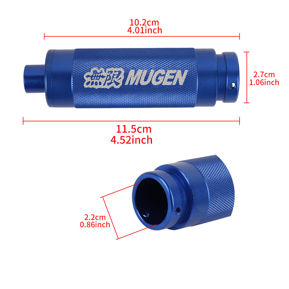 Brand New Mugen Blue Aluminum Car Handle Hand Brake Sleeve Universal Fitment Cover