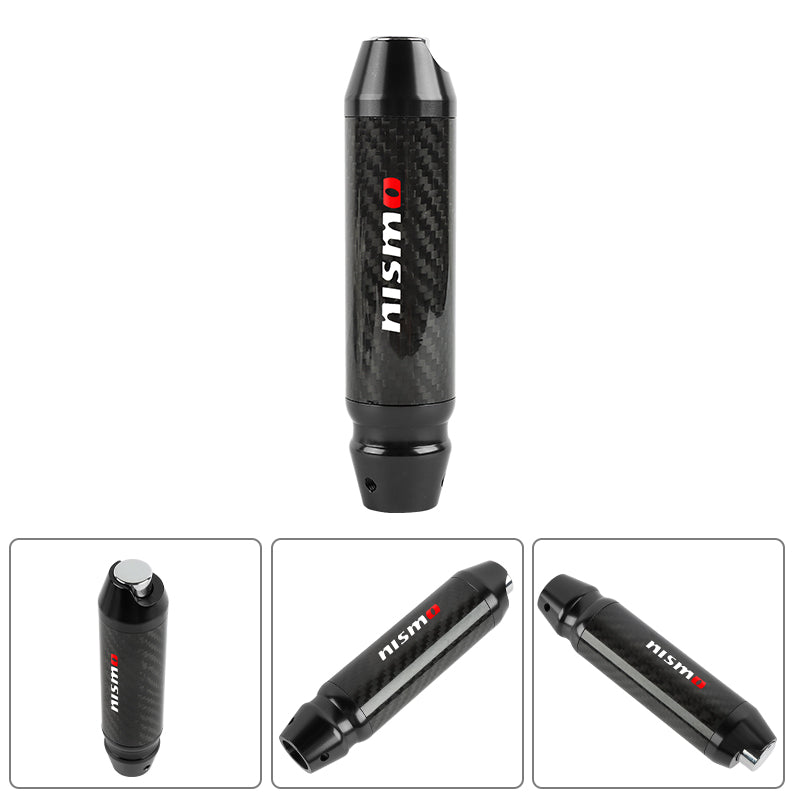 Brand New Nismo Universal Real Carbon Fiber Black Aluminum Automatic Transmission Racing Gear Shift Knob