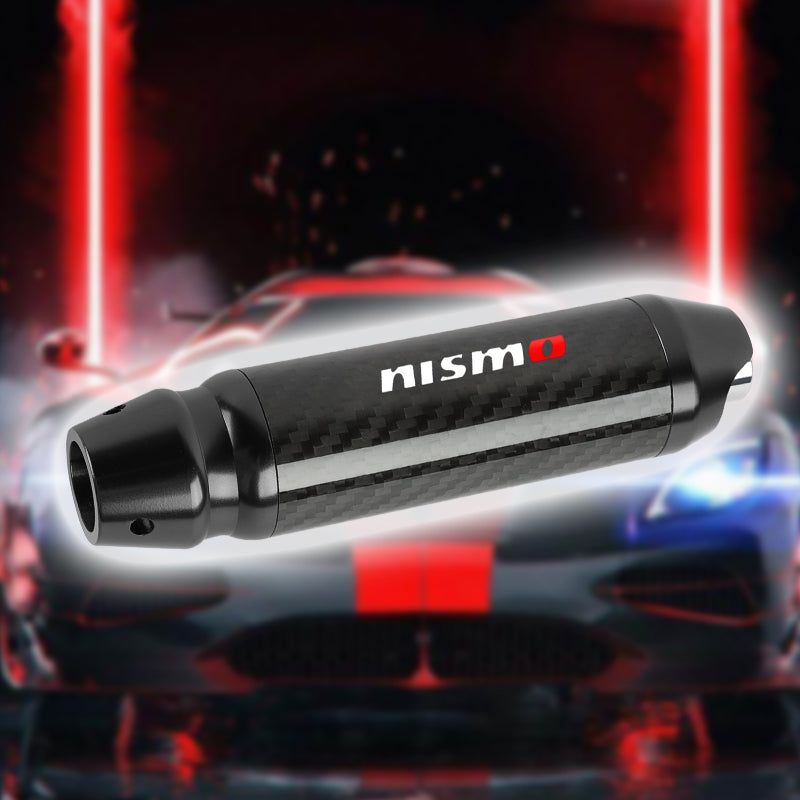 Brand New Nismo Universal Real Carbon Fiber Black Aluminum Automatic Transmission Racing Gear Shift Knob