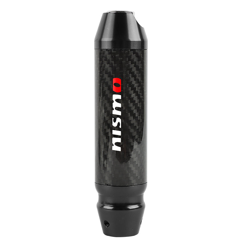 Brand New Nismo Universal Real Carbon Fiber Black Aluminum Automatic Transmission Racing Gear Shift Knob