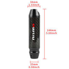 Load image into Gallery viewer, Brand New Nismo Universal Real Carbon Fiber Black Aluminum Automatic Transmission Racing Gear Shift Knob