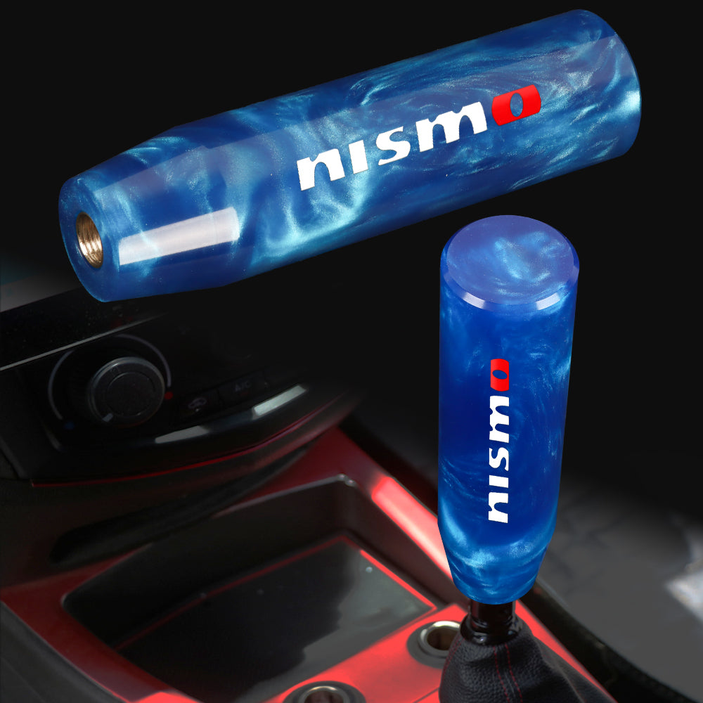 Blue Universal Manual Automatic Transmission Car 6 Gear Shifter Shift Knobs  with Adapter Kit