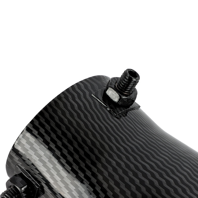 Brand New Universal Carbon Fiber Look Heart Shaped Stainless Steel Car Exhaust Pipe Muffler Tip Trim Straight