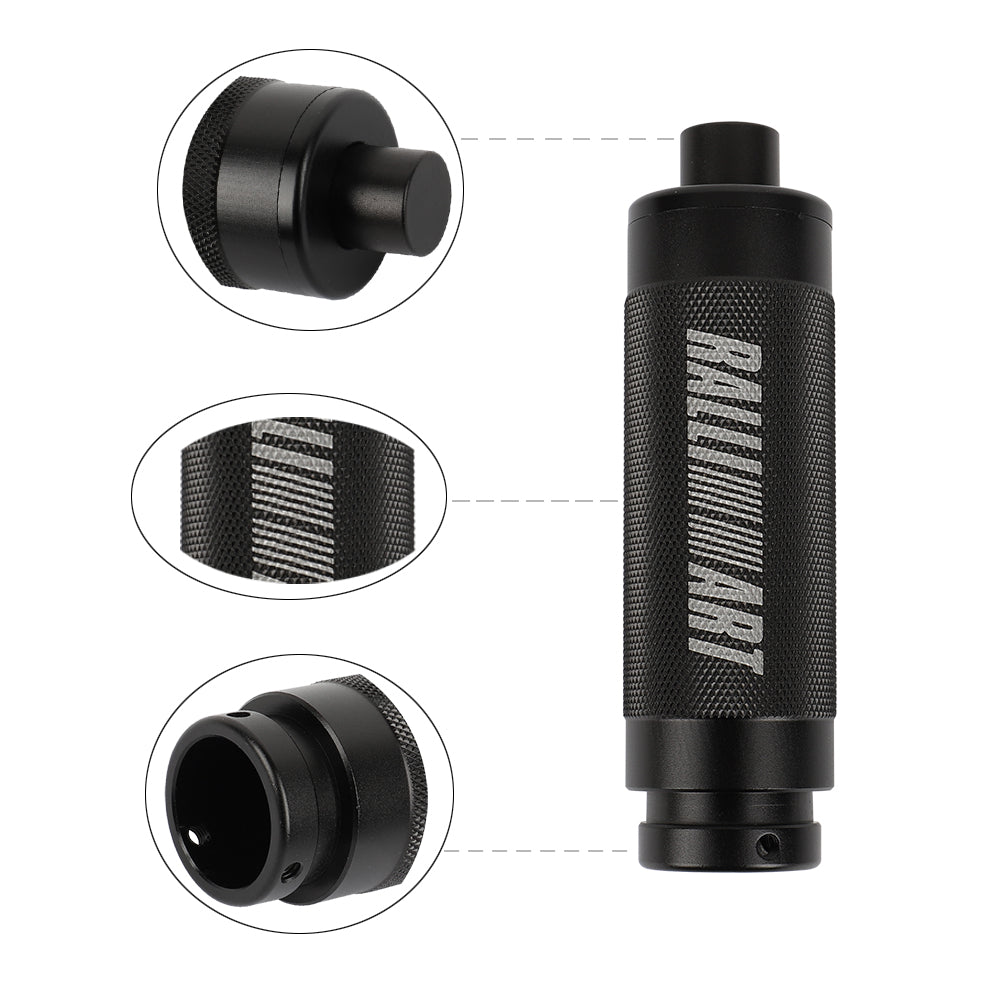 Brand New Ralliart Black Aluminum Car Handle Hand Brake Sleeve Universal Fitment Cover