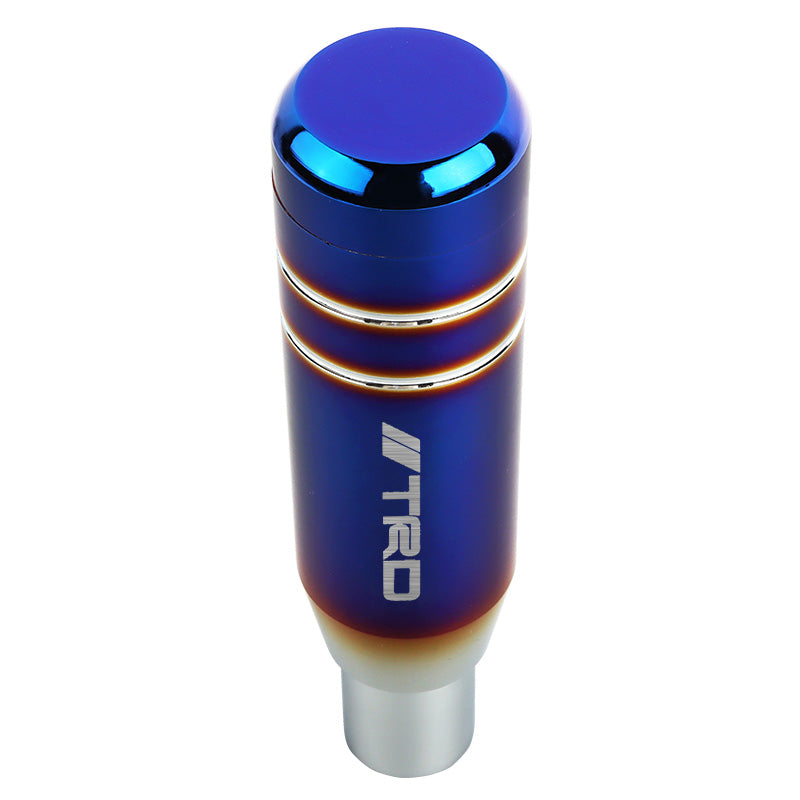 Brand New Universal JDM 13CM TRD Aluminum Burnt Blue Automatic Gear Stick Shift Knob Lever Shifter