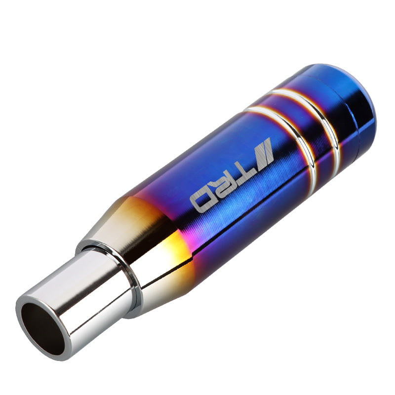 Brand New Universal JDM 13CM TRD Aluminum Burnt Blue Automatic Gear Stick Shift Knob Lever Shifter