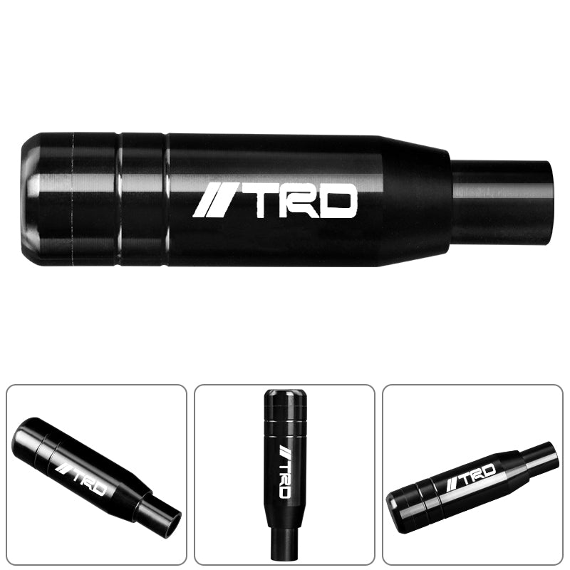 Brand New Universal JDM 13CM TRD Aluminum Black Automatic Gear Stick Shift Knob Lever Shifter