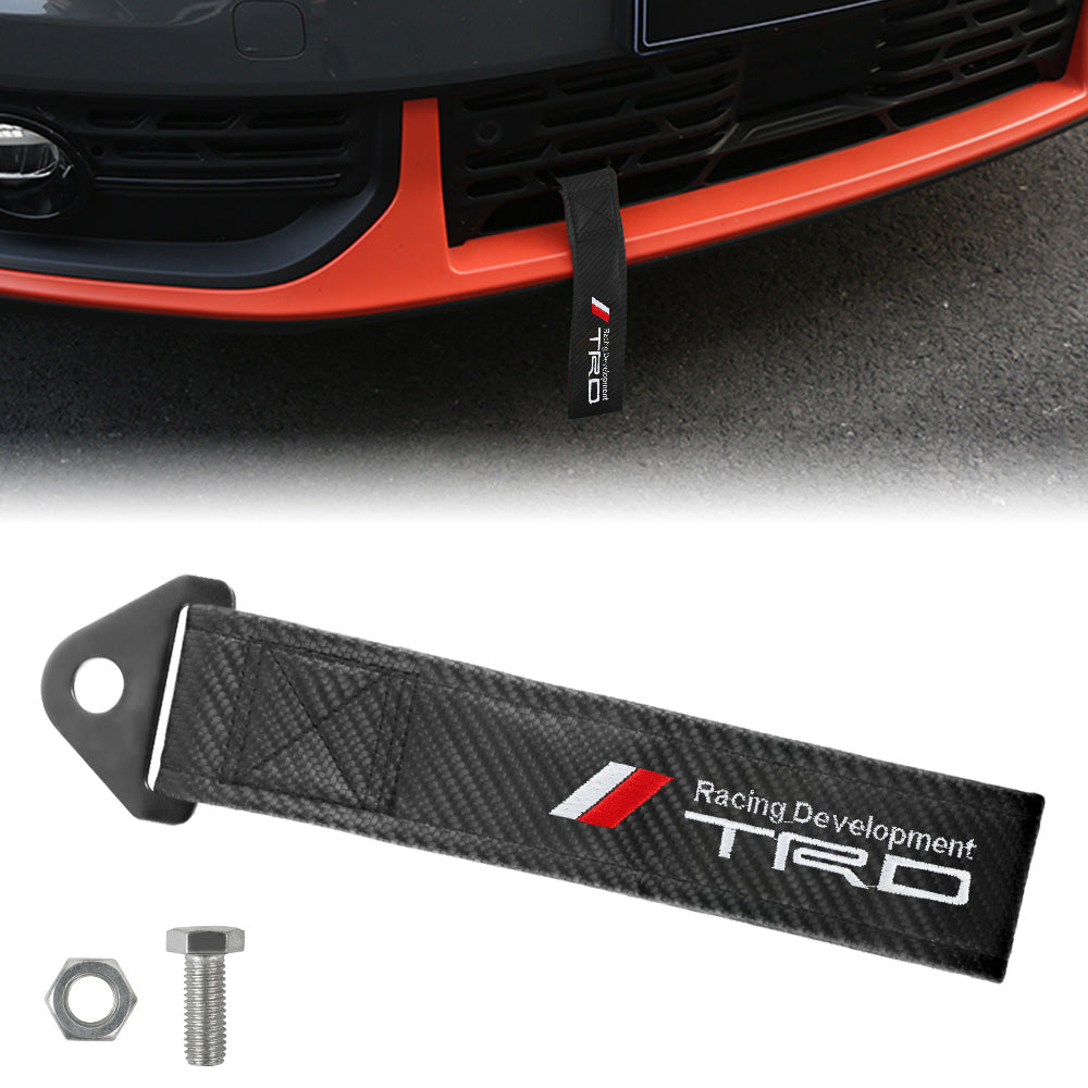 Brand New TRD Carbon Fiber High Strength Tow Towing Strap Hook For Fro – JK  Racing Inc