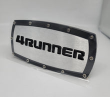 Load image into Gallery viewer, Brand New Toyota 4RUNNER Black Tow Hitch Cover Plug Cap 2" Trailer Receiver Engraved Billet Allen Bolts Official Licensed Products